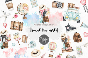 Travel The World Watercolor Set