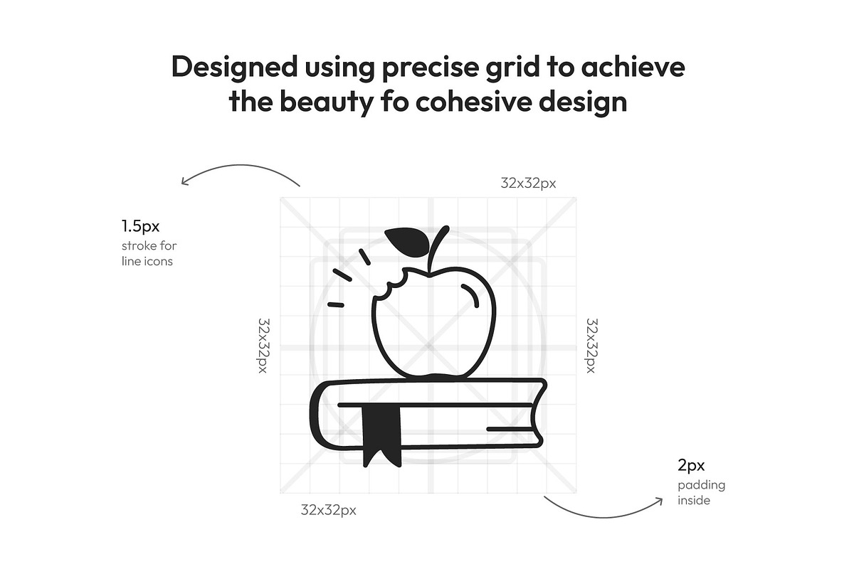 School Doodles Icons Pack, an Outline Icon by Prosymbols (Photo 4 of 8)