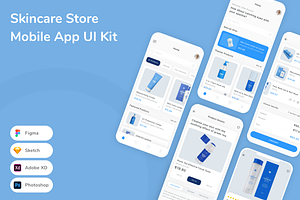 Skincare Store Mobile App UI Kit