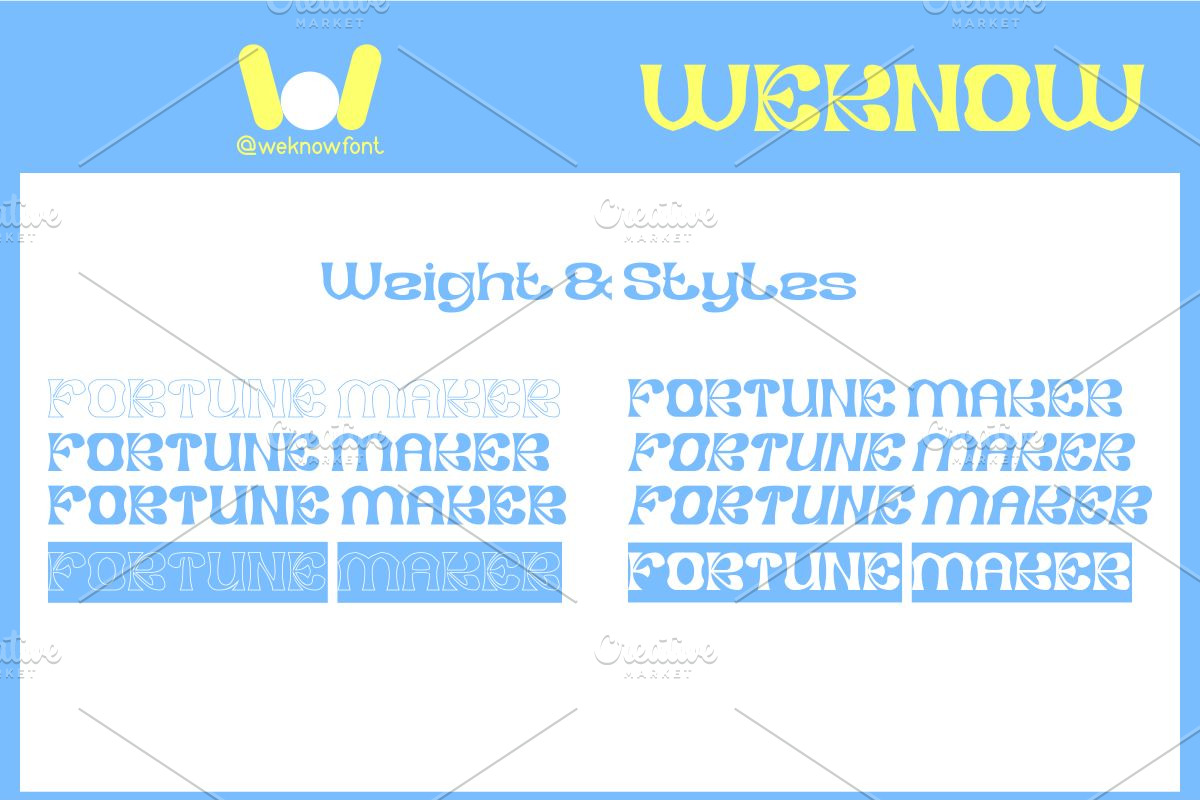 Fortune Maker font, a Font by weknow (Photo 7 of 8)