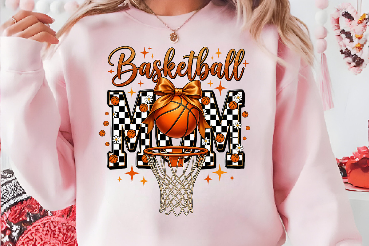 Retro Basketball Mom Life PNG,, an Illustration by CreationArt (Photo 4 of 9)