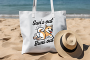 Suns out Buns out Sublimation Design, an Animal Illustration by Bubble Pixel (Thumbnail 2 of 3)