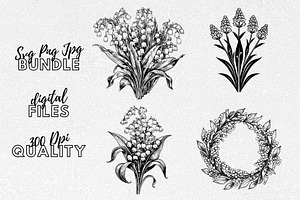 Lily Of The Valley SVG - Floral Art