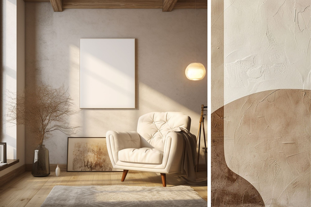 Minimalist Interior Frame Mockup 2, a Household Mockup by ARTOZEN DIGITAL (Photo 5 of 9)