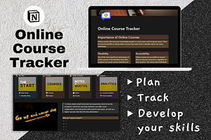 Notion Online Course Tracker