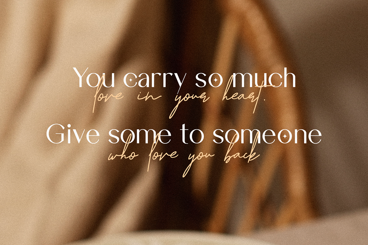 Chovilane Signature Austine Duo Font, a Sans Serif Font by Essentials Studio (Photo 6 of 10)