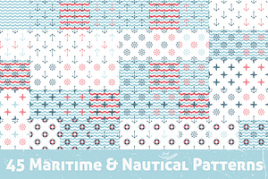 45 Maritime & Nautical Patterns