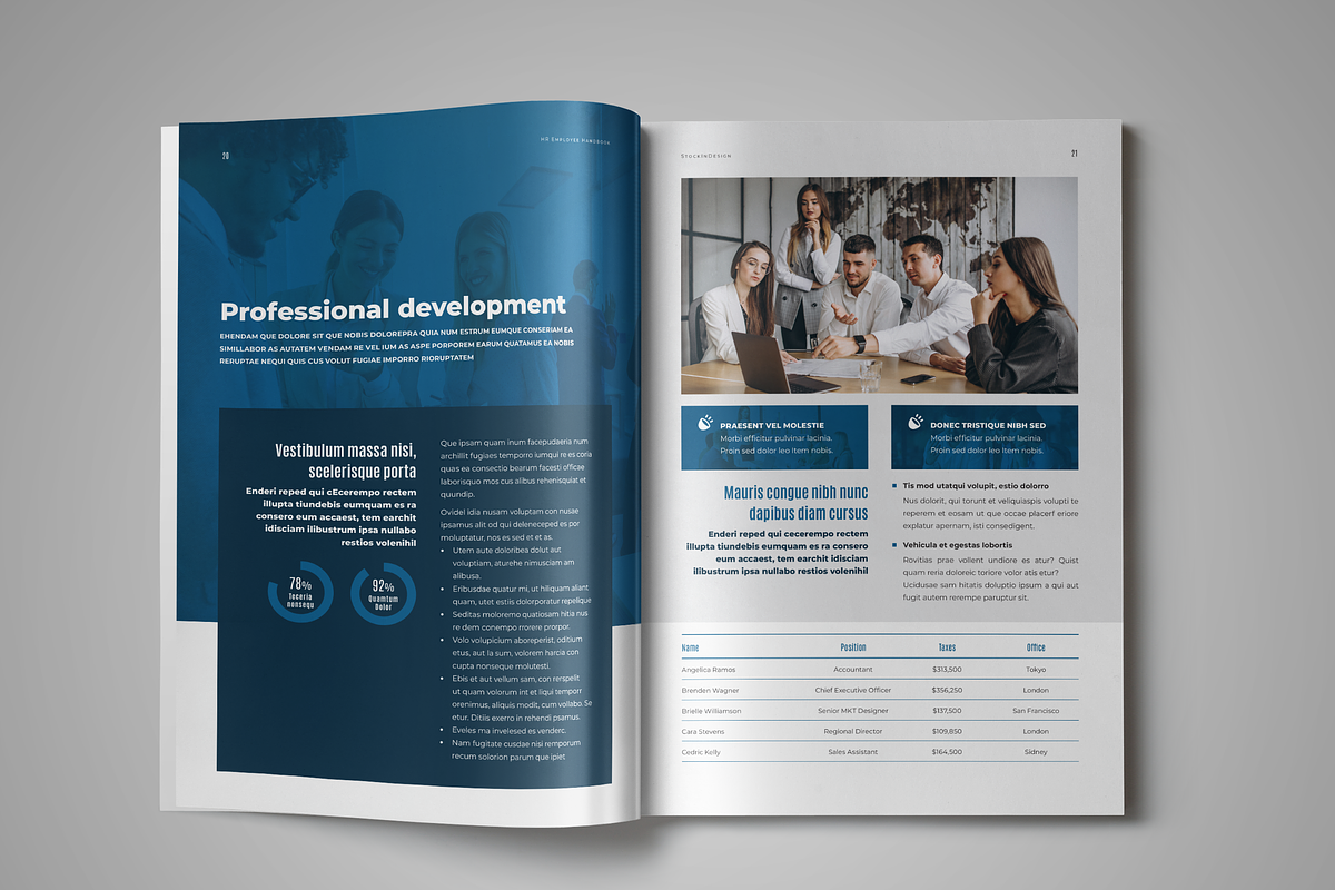HR / Employee Handbook, a Brochure Template by StockInDesign (Photo 7 of 10)