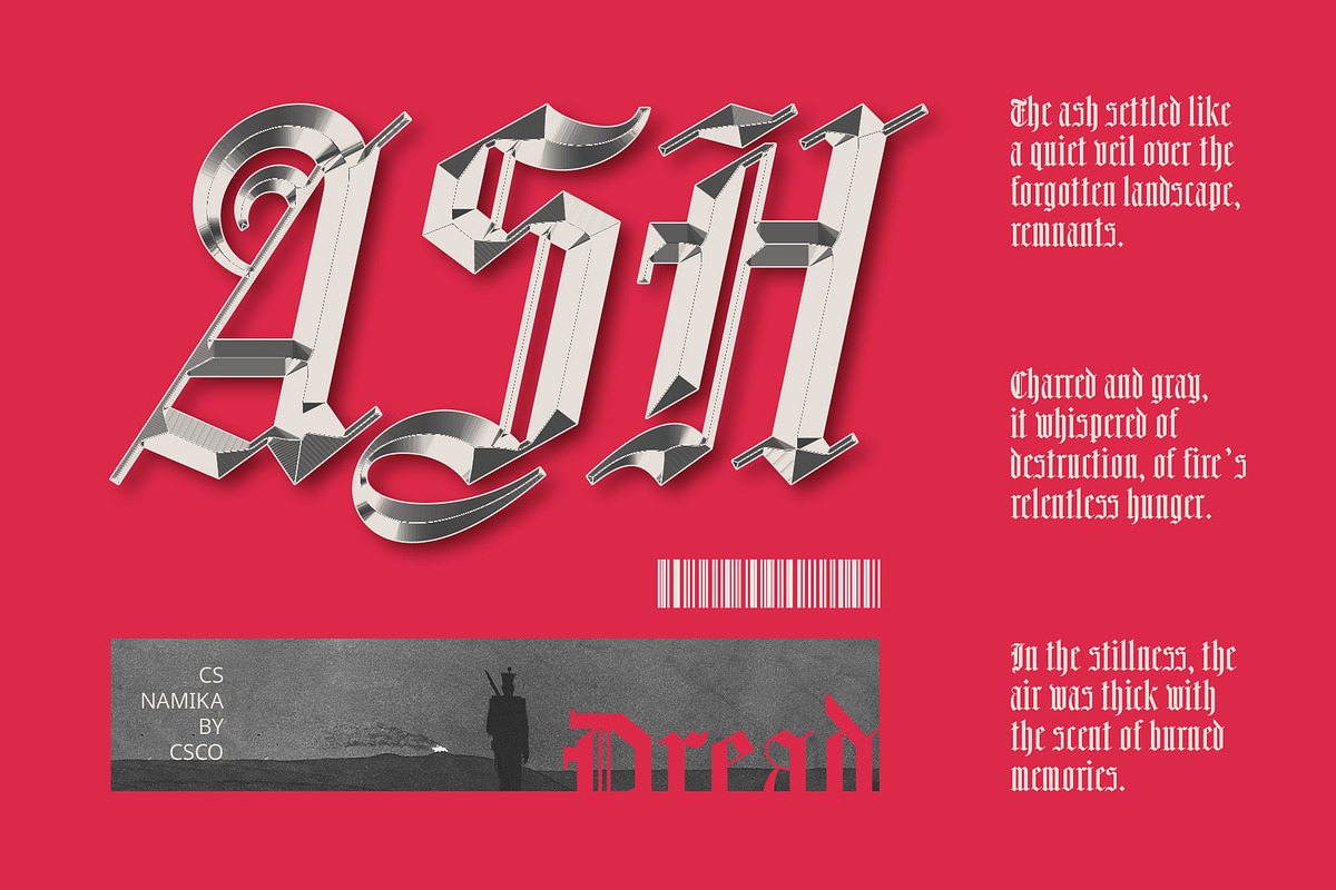 CS Namika – Blackletter Font, a Blackletter Font by Craft Supply Co. (Photo 5 of 8)