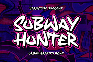 Subway Hunter - Urban Graffiti Font