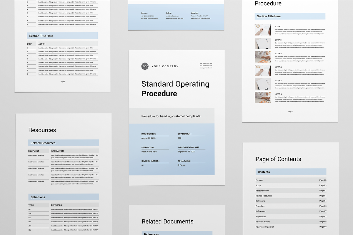 Standard Operating Procedure, a Stationery Template by Leaflove