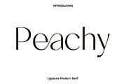 Peachy - Ligature Modern Serif, a Serif Font by Luna Shop (Thumbnail 1 of 11)
