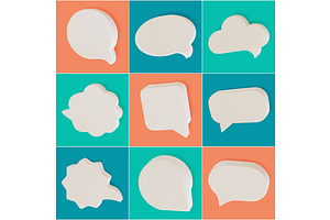 Template Speech Bubble Set, a Templates & Theme by Bigmouse_art
