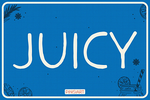 Juicy, a Font by Pinisi ART