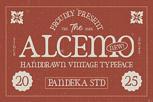Alcemo - Hand-Drawn Vintage Serif
