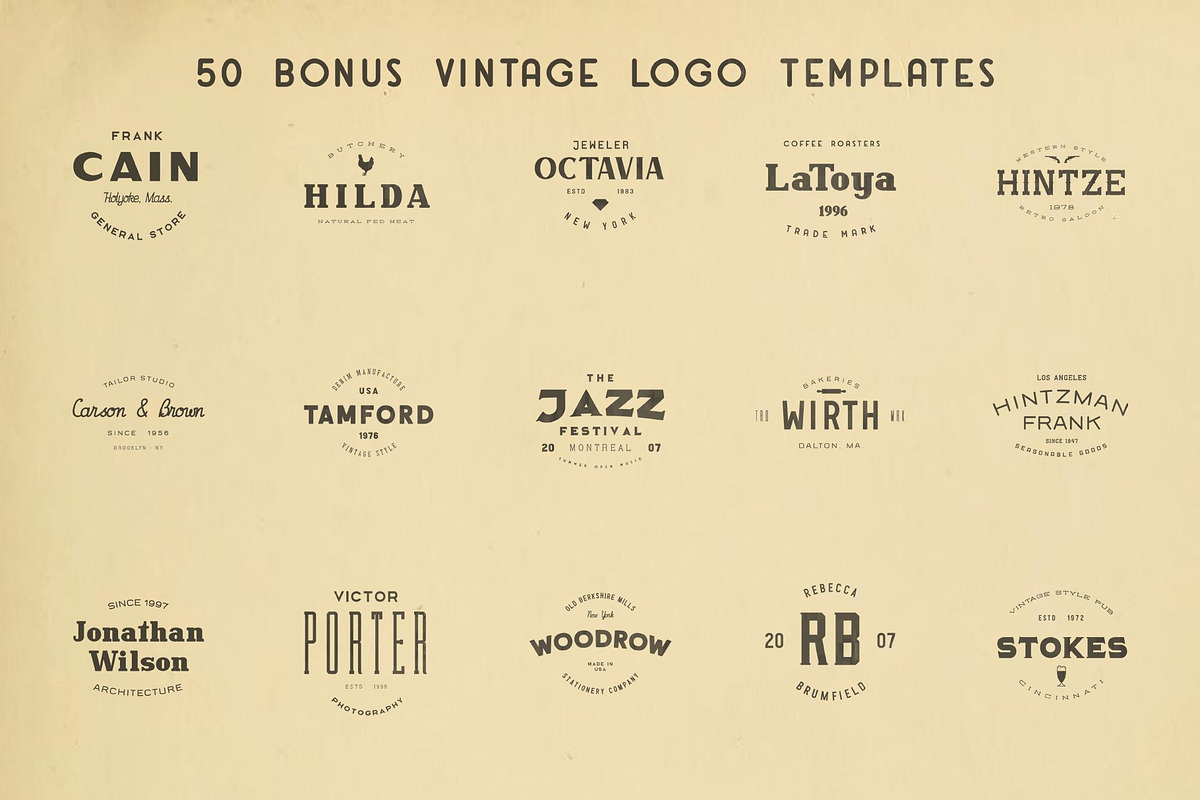 The Retro Brand Font Bundle preview 2
