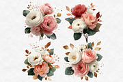 Blush Pink Wedding Floral Clipart, an Illustration by Designworld (Thumbnail 4 of 5)