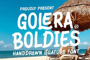 VT Golera Boldies - Ligature Font, a Sans Serif Font by ViactionType