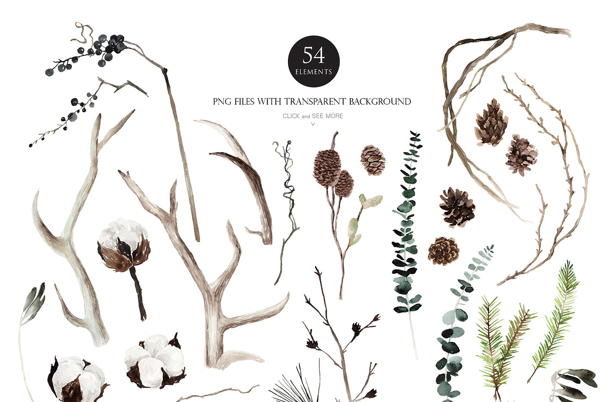Watercolor flower - Dusty Winter, an Illustration by Beigetime (Photo 6 of 14)