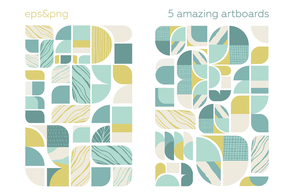 Vintage geometry patterns collection, a Pattern Graphic by lisa_kalev (Photo 12 of 14)