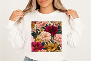 Oversized Floral Seamless Patterns, a Pattern Graphic by SVGArt (Thumbnail 3 of 9)