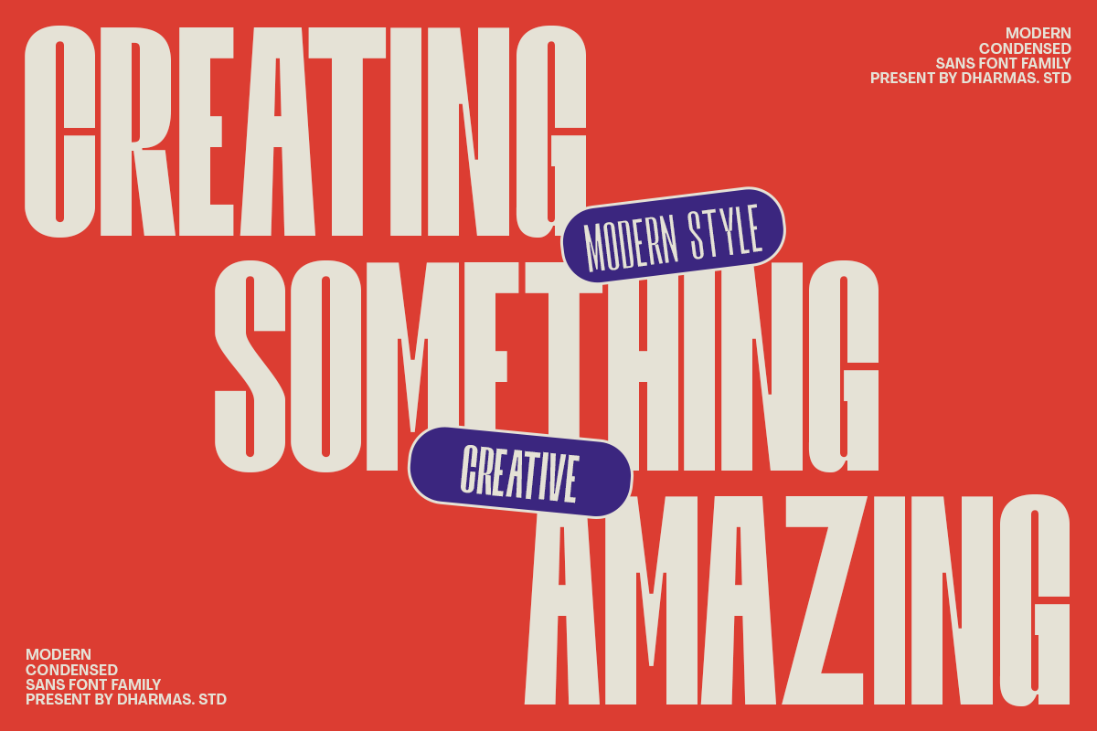 Kirgina - 6 Condensed Font, a Sans Serif Font by Dharmas Foundry (Photo 5 of 15)