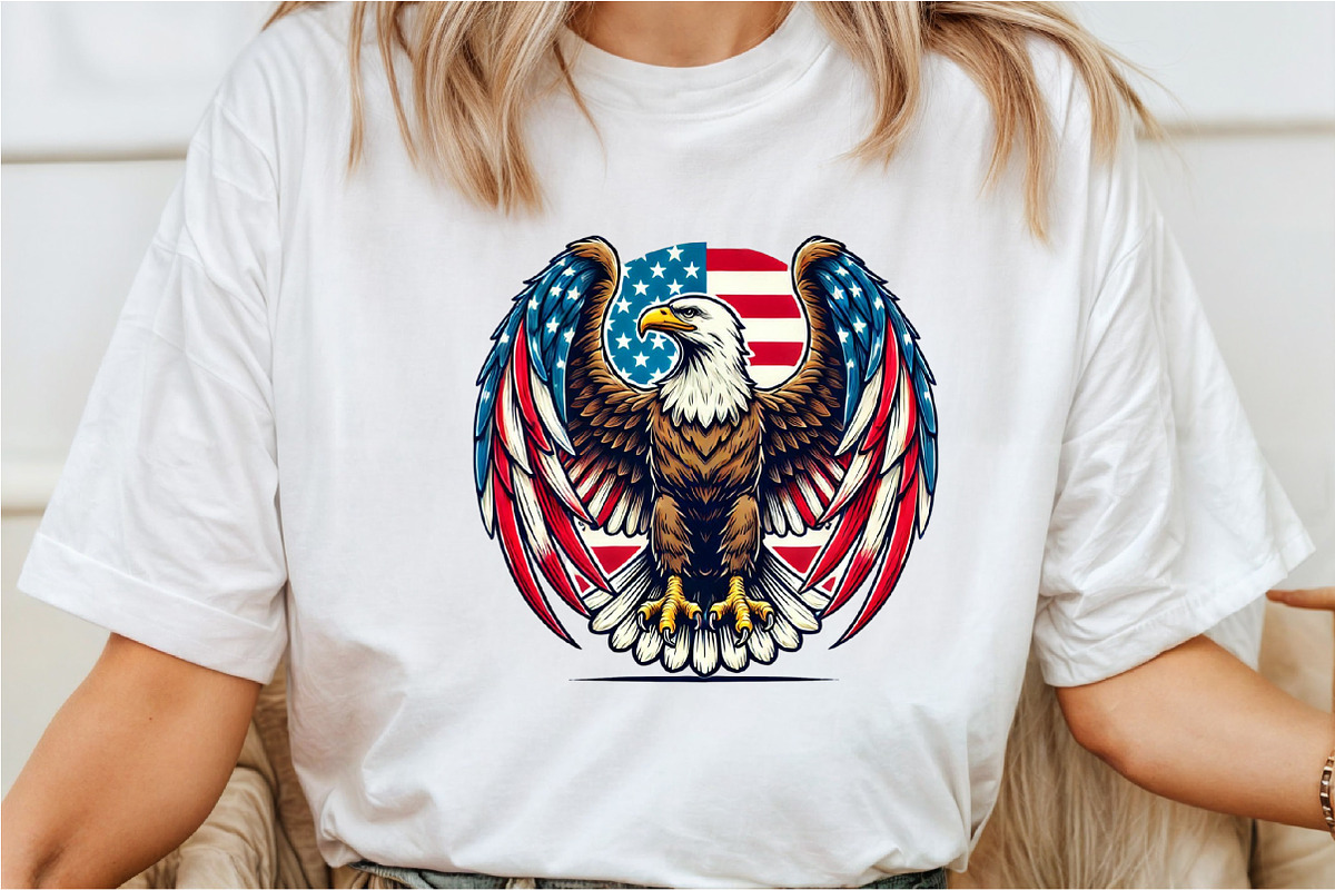 4th of July American Eagle Clipart, a Seasonal Illustration by Rose Art (Photo 5 of 6)