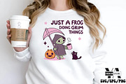 Halloween Funny Frog PNG Bundle, an Illustration by Ya_ Design Store (Thumbnail 8 of 9)