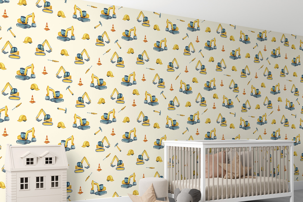 Watercolor Construction Patterns, a Pattern Graphic by PatternPalette (Photo 4 of 9)