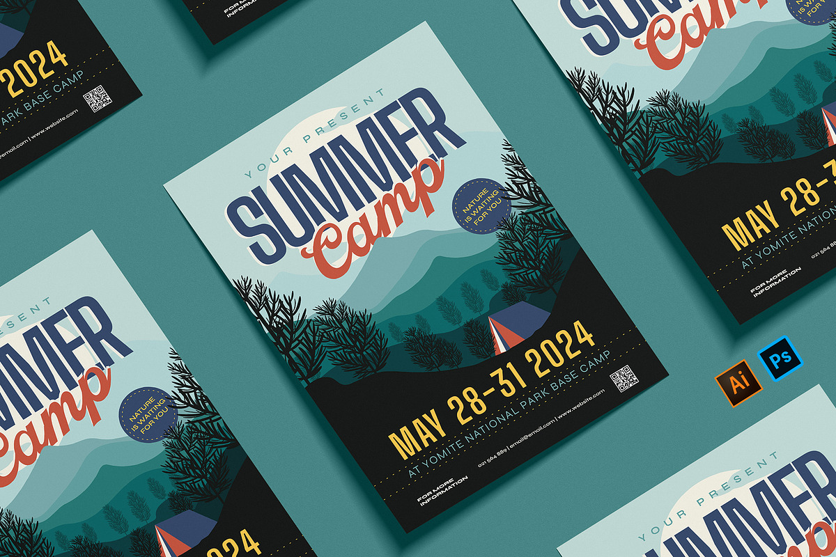 Summer Camp Flyer, a Flyer Template by FathurFateh (Photo 1 of 2)