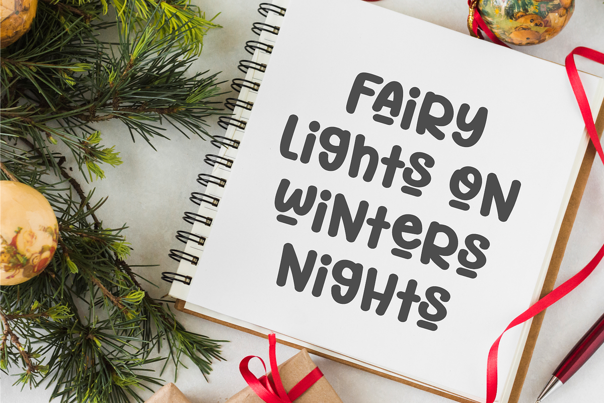 Stylish Christmas - Ligatures Font, a Handwritten Font by Keithzo (Photo 6 of 9)