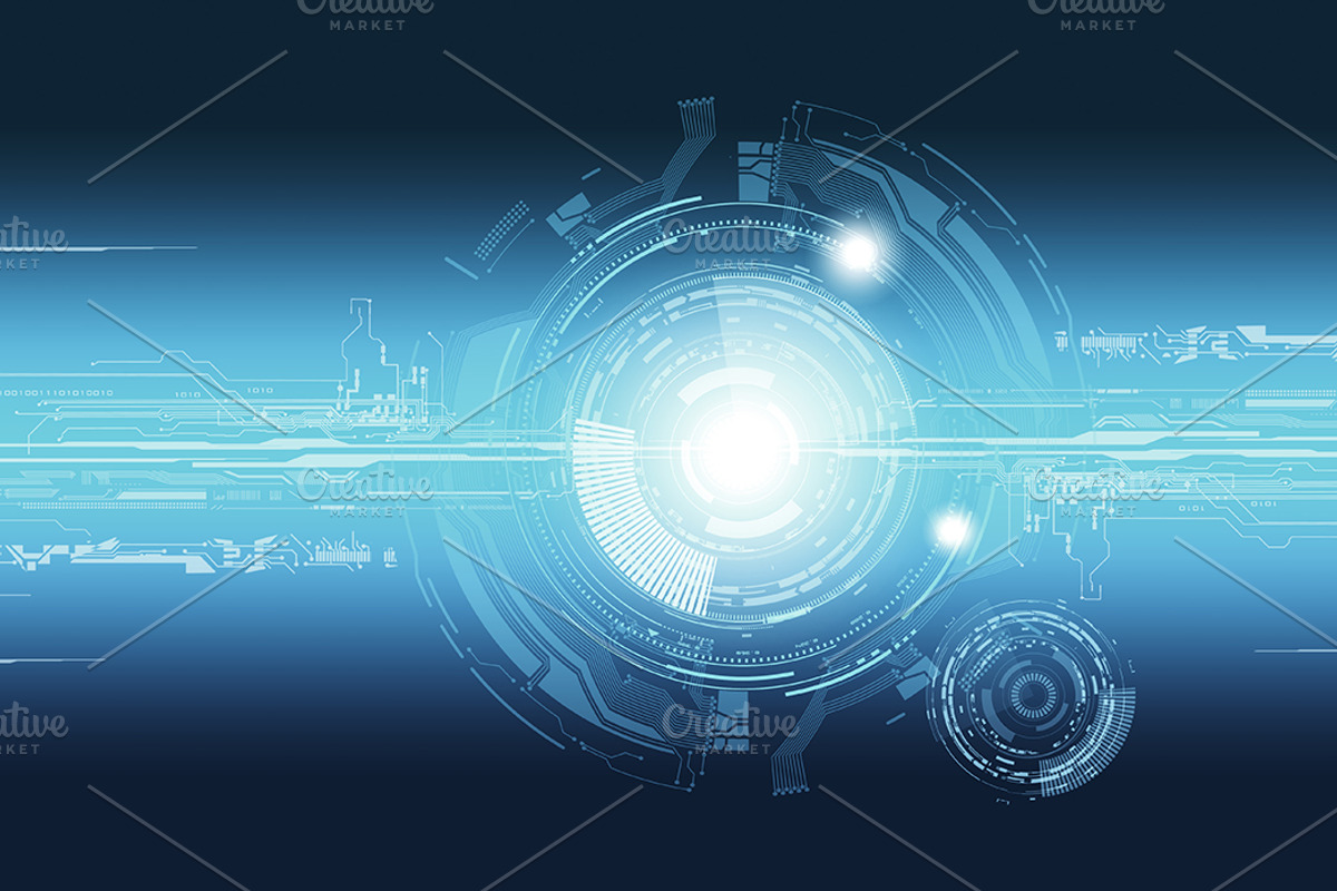high technology concept, a Technology Illustration by RGdesign