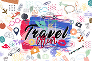 Wanderlust Stamp Pack/Procreate, a Brush Add-On by OkayAnnie Designs (Thumbnail 5 of 8)