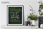 Christmas Frame & Wall Mockup Bundle, a Print Template by Yuri-U (Thumbnail 7 of 22)