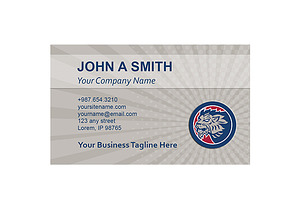 Business Card Template Lion Head Sid