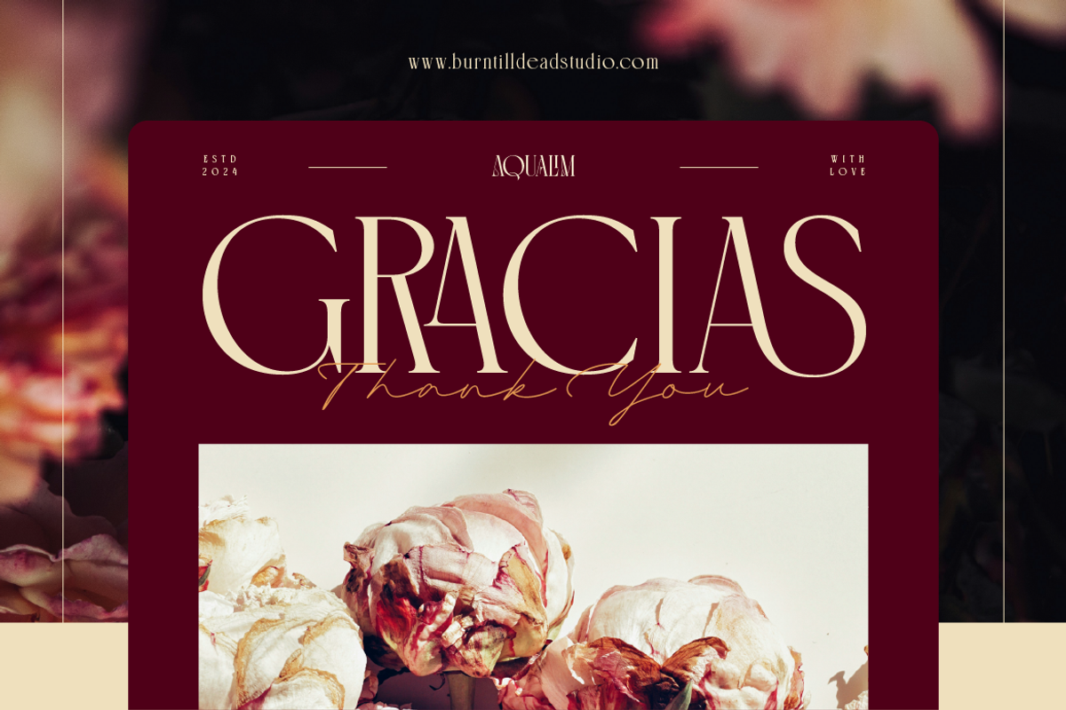 Aqualim Signature - Duo Font, a Serif Font by Burntilldead (Photo 10 of 12)