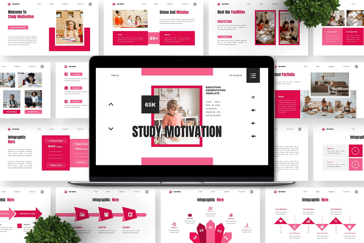 Study Motivation - Education PPT, a Presentation Template by Deepslide Studio (Photo 3 of 6)