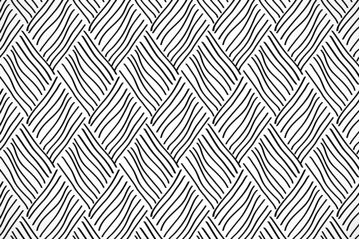 Black and white woven lines pattern, a Pattern Graphic by Natalyon