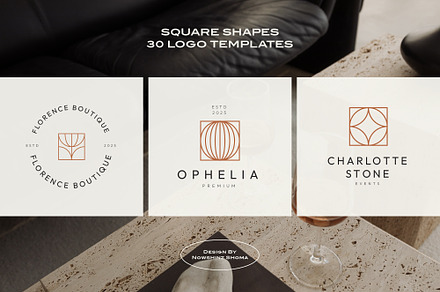 30 Square Shapes Logo Template, a Branding & Logo Template by Nowshinz Shoma
