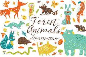 Cute Forest Animals Clipart