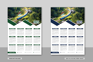 2023 Wall Calendar Template Design