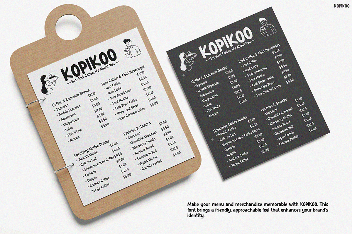 KOPIKOO, a Font by Pinisi ART (Photo 3 of 10)