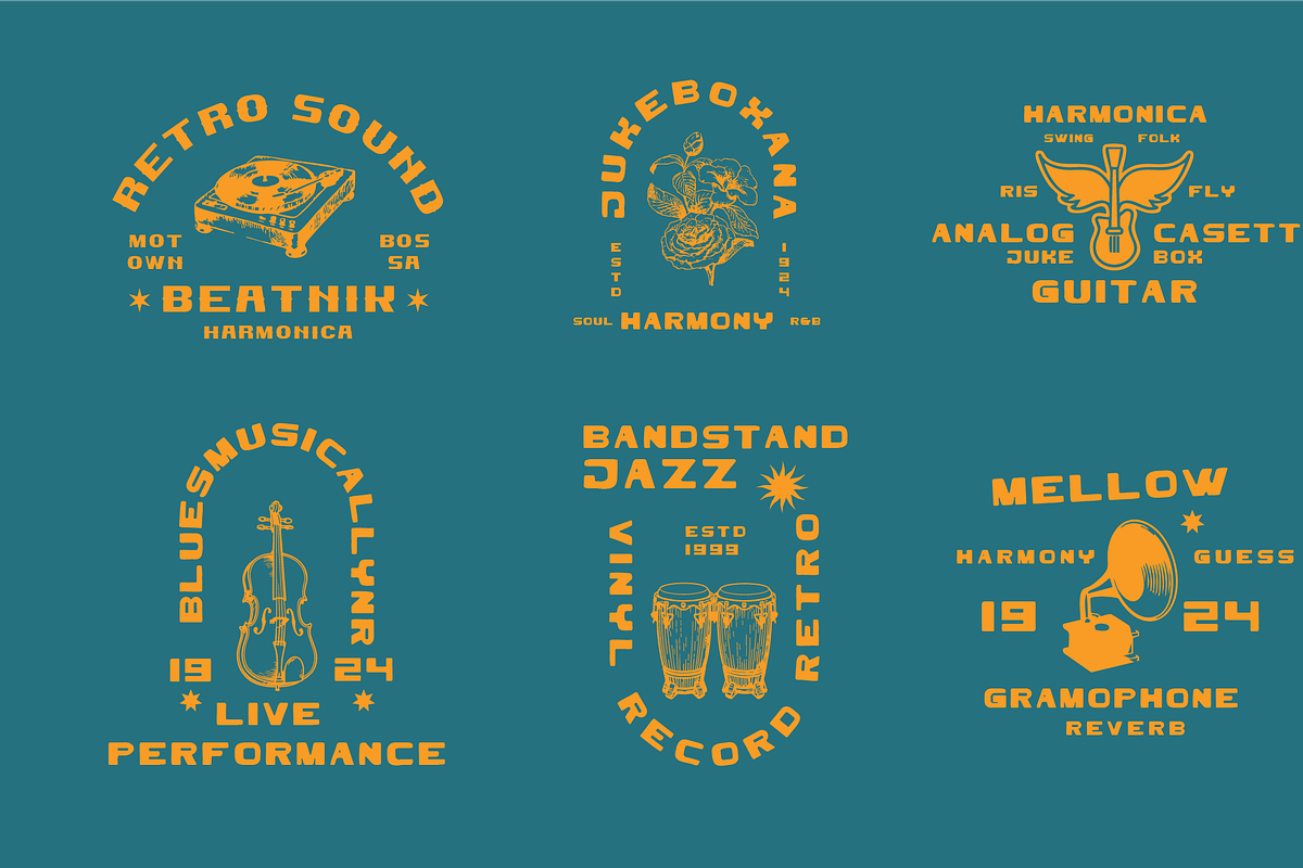 UBIQUITO - Retro Display Font, a Font by Rightwheels (Photo 4 of 10)