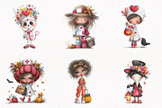 Quirky Halloween Nurse Clipart, a Seasonal Illustration by fashionaddict (Thumbnail 3 of 7)