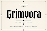 Grimvora, a Blackletter Font by Wow Magic (Thumbnail 1 of 4)