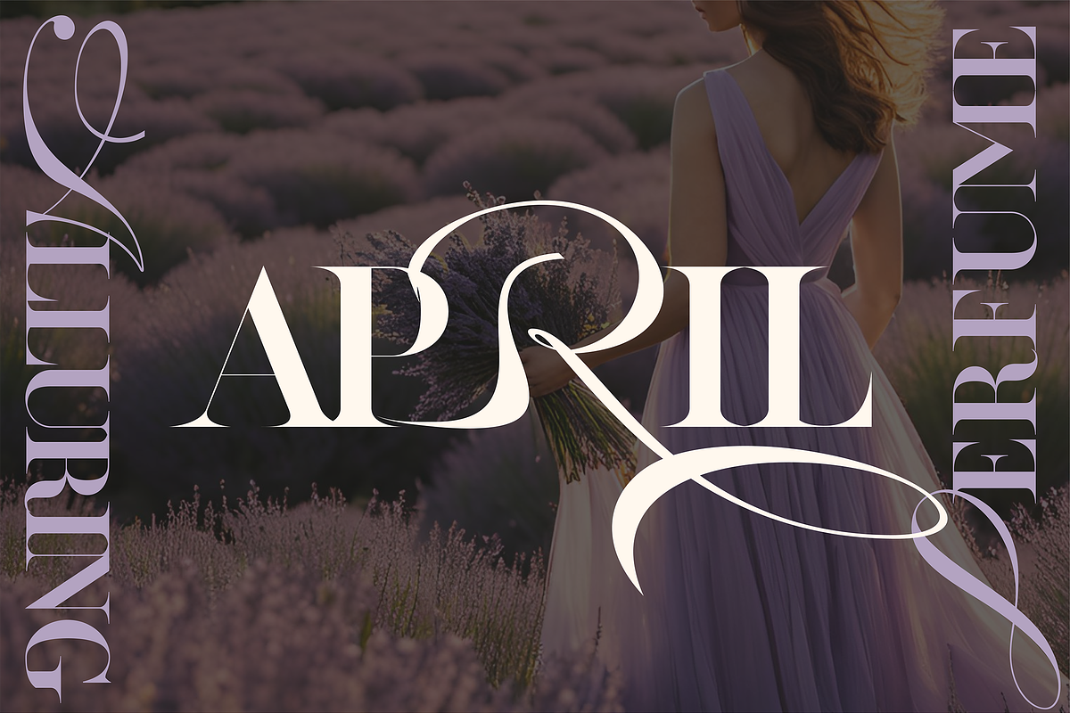 ZP APRIL - Luxury Hybrid Font, a Script Font by Zebra Press (Photo 6 of 13)