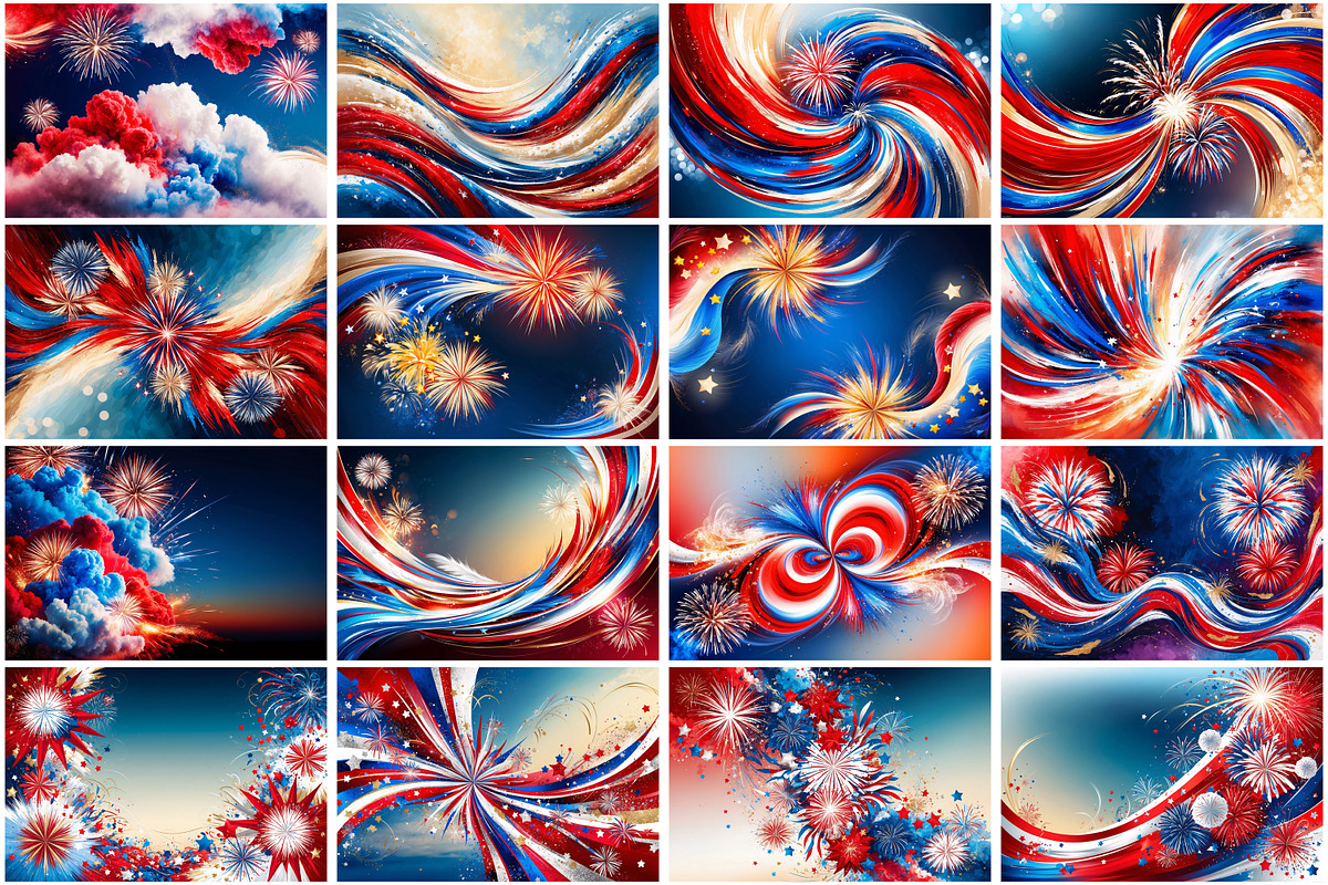 4th of july Digital Paper, a Texture Graphic by Forhadx5 (Photo 5 of 8)