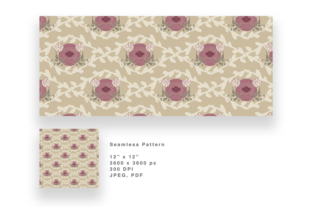 6 Seamless Pattern: Rosewood Romance, a Pattern Graphic by StudioCitra (Photo 11 of 11)