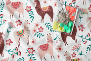 Vector Llama items and patterns, an Object Graphic by Laura Camoe (Thumbnail 5 of 7)