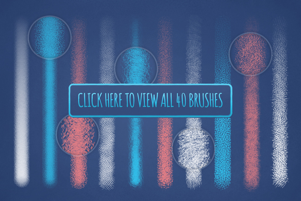 40 brushes for Photoshop, a Brush Add-On by tuesok digital goods (Photo 2 of 4)